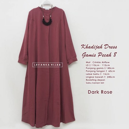 Khadijah-005 Gamis Pecah 8 Crinkle Airflow